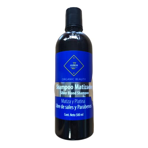 SHAMPOO MATIZADOR SIN SALES Y PARABENOS 500ML JUNIO COSMETICS