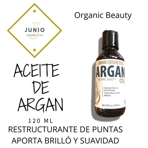 ARGAN OIL SERUM/SERUM ACEITE DE ARGAN PARA EL CABELLO 120ml (reparador de puntas, brillo y vitalidad al cabello) JUNIO COSMETICS